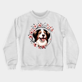 Barbet Revels in Spring's Cherry Blossoms Splendor Crewneck Sweatshirt